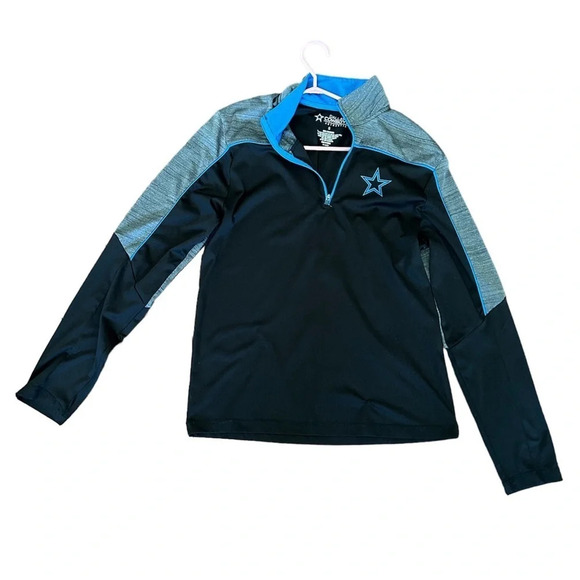 Authentic Dallas Cowboys black/grey quarter zip size S - Picture 1 of 8